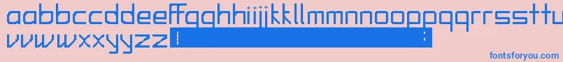 Weitere Informationen zur AlfieFerdinand-Schriftart AlfieFerdinand-Schriftart – Blaue Schriften auf rosa Hintergrund