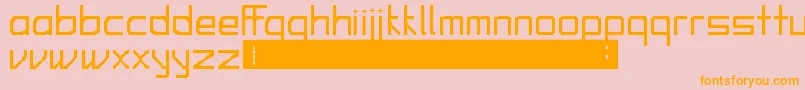 AlfieFerdinand Font – Orange Fonts on Pink Background