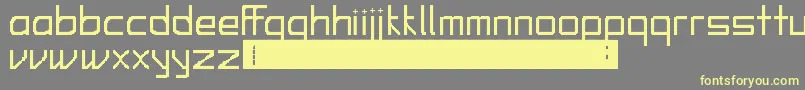 AlfieFerdinand Font – Yellow Fonts on Gray Background