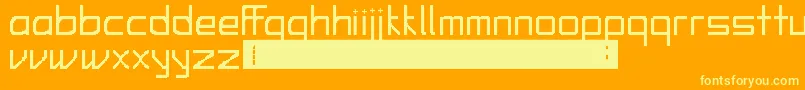 AlfieFerdinand Font – Yellow Fonts on Orange Background