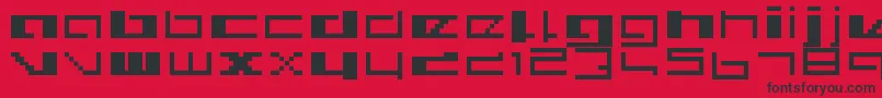 RoyalSimplicity Font – Black Fonts on Red Background