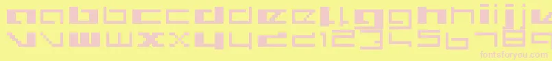 RoyalSimplicity Font – Pink Fonts on Yellow Background
