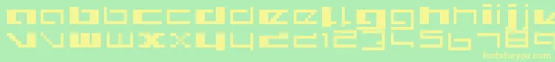 RoyalSimplicity Font – Yellow Fonts on Green Background