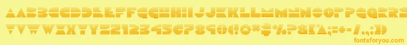 Discoduckgrad Font – Orange Fonts on Yellow Background