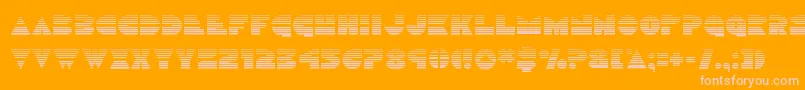 Discoduckgrad Font – Pink Fonts on Orange Background