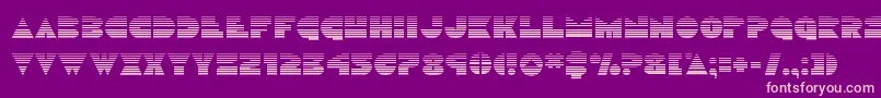 Discoduckgrad Font – Pink Fonts on Purple Background