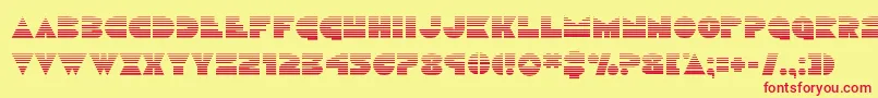 Discoduckgrad Font – Red Fonts on Yellow Background