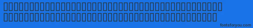 フォントWwVampireSigils – 黒い文字の青い背景