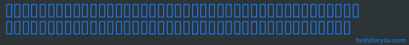 Шрифт WwVampireSigils – синие шрифты на чёрном фоне