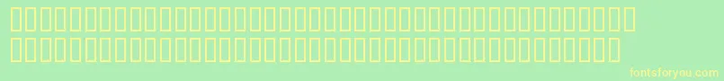 WwVampireSigils-fontti – keltaiset fontit vihreällä taustalla