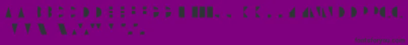UnicumcolorRegular-Schriftart – Schwarze Schriften auf violettem Hintergrund