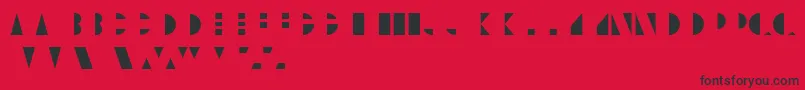 UnicumcolorRegular Font – Black Fonts on Red Background