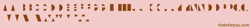 UnicumcolorRegular Font – Brown Fonts on Pink Background