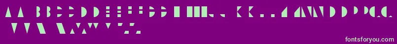 Шрифт UnicumcolorRegular – зелёные шрифты на фиолетовом фоне
