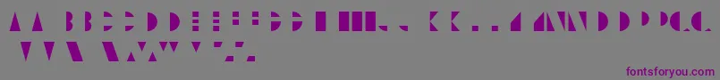 UnicumcolorRegular-Schriftart – Violette Schriften auf grauem Hintergrund