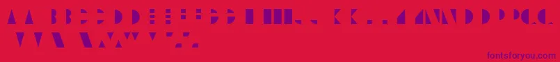 UnicumcolorRegular Font – Purple Fonts on Red Background