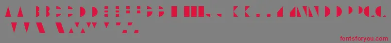 UnicumcolorRegular Font – Red Fonts on Gray Background