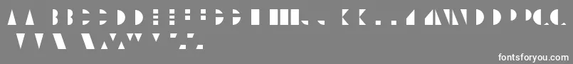 Fonte UnicumcolorRegular – fontes brancas em um fundo cinza