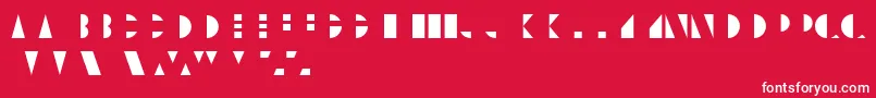 UnicumcolorRegular Font – White Fonts on Red Background