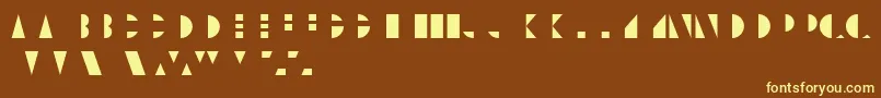 Шрифт UnicumcolorRegular – жёлтые шрифты на коричневом фоне