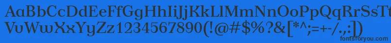 Шрифт Tusardecotext – чёрные шрифты на синем фоне