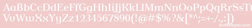 Tusardecotext Font – White Fonts on Pink Background