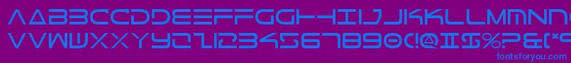 TeleMarines-fontti – siniset fontit violetilla taustalla