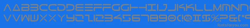 TeleMarines Font – Gray Fonts on Blue Background