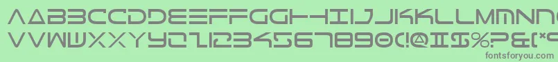 TeleMarines Font – Gray Fonts on Green Background