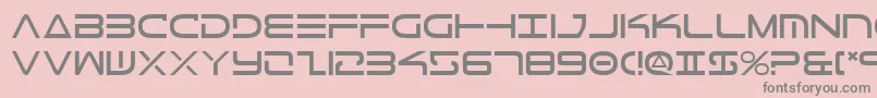 TeleMarines Font – Gray Fonts on Pink Background