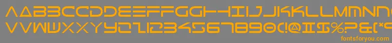 TeleMarines Font – Orange Fonts on Gray Background