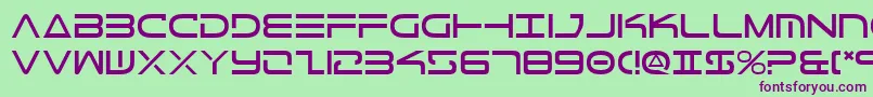 TeleMarines Font – Purple Fonts on Green Background