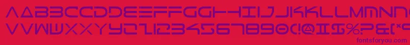 TeleMarines Font – Purple Fonts on Red Background