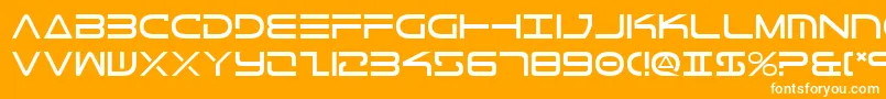 TeleMarines Font – White Fonts on Orange Background