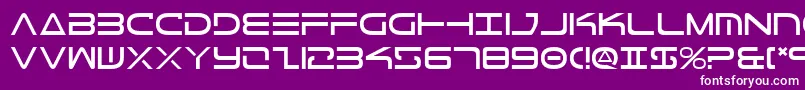 TeleMarines Font – White Fonts on Purple Background