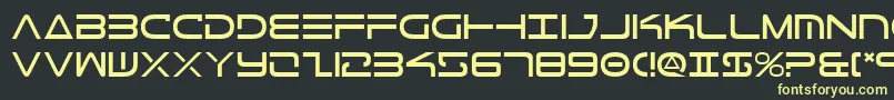 TeleMarines Font – Yellow Fonts on Black Background