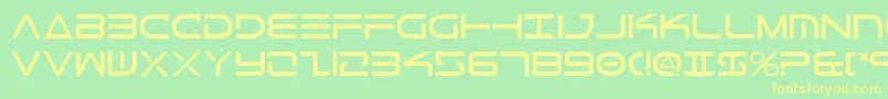 TeleMarines Font – Yellow Fonts on Green Background