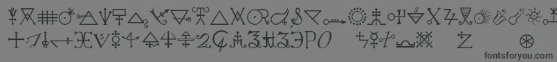 Alchemya Font – Black Fonts on Gray Background