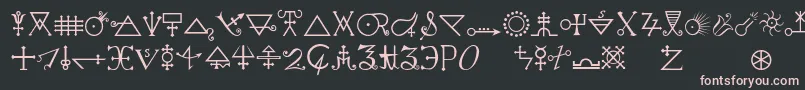 Alchemya Font – Pink Fonts on Black Background