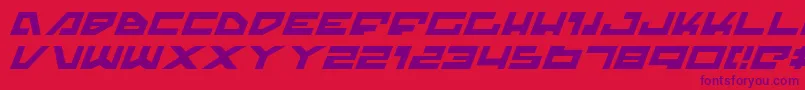 Trajiaei Font – Purple Fonts on Red Background