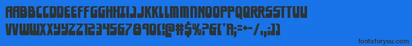 Eldebaran Font – Black Fonts on Blue Background