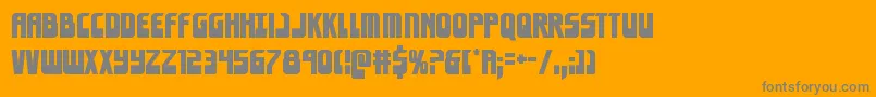 Eldebaran Font – Gray Fonts on Orange Background