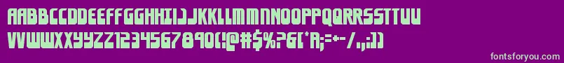 Eldebaran Font – Green Fonts on Purple Background