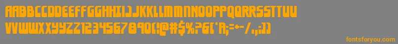 Eldebaran Font – Orange Fonts on Gray Background