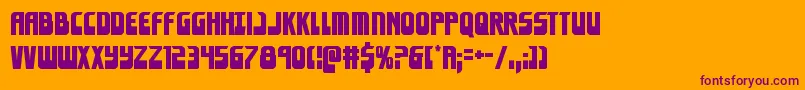 Eldebaran Font – Purple Fonts on Orange Background