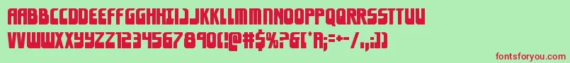 Eldebaran Font – Red Fonts on Green Background