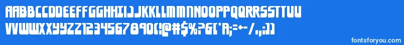 Eldebaran Font – White Fonts on Blue Background