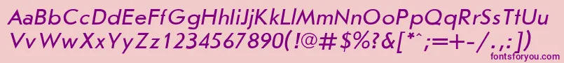 Joursan8 Font – Purple Fonts on Pink Background