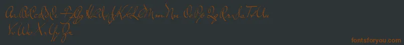 fuente TheLoyalist – Fuentes Marrones Sobre Fondo Negro