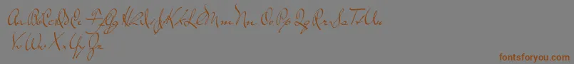 TheLoyalist Font – Brown Fonts on Gray Background